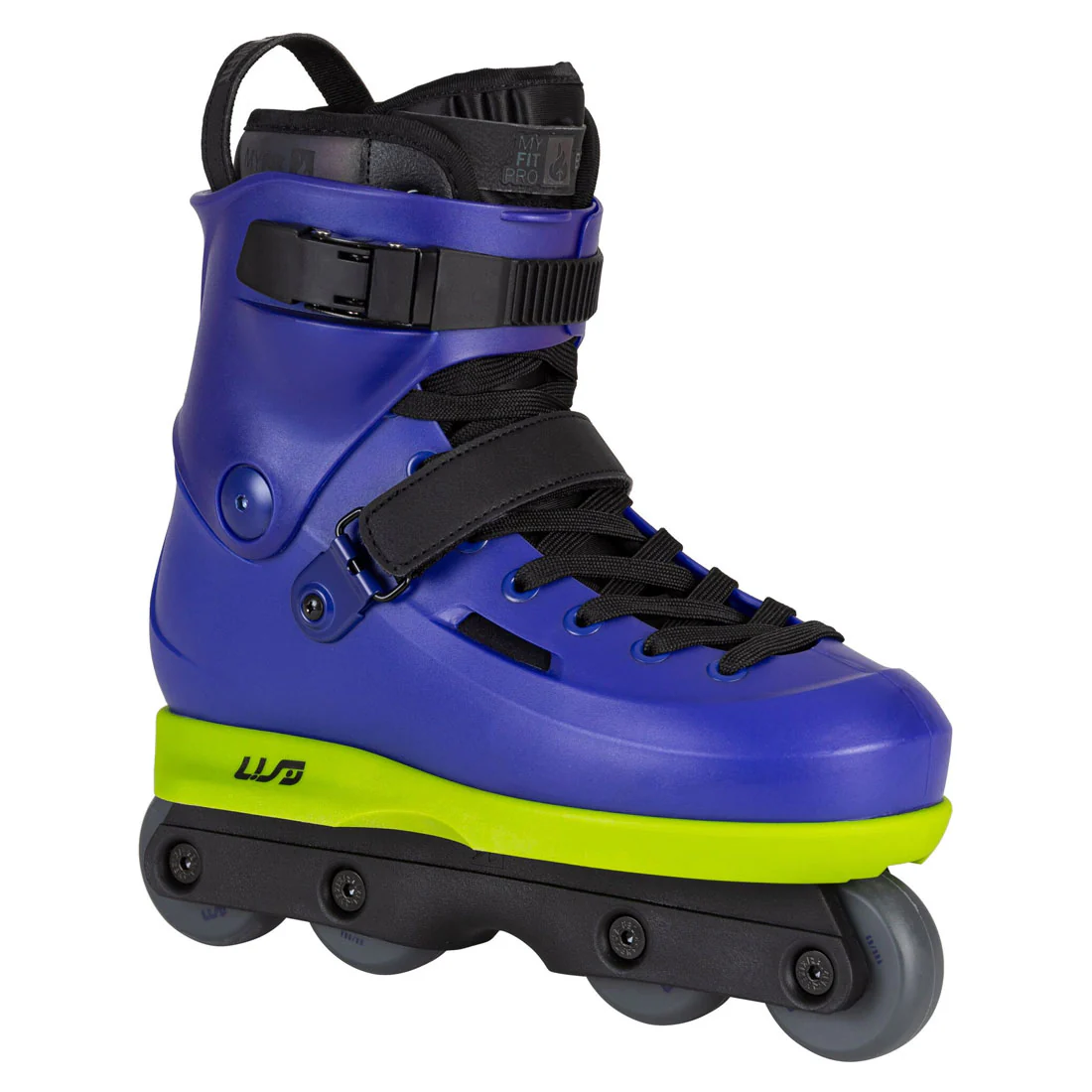 USD Sway Carlos Bernal Skate - Blue/Neon Green - Image 2