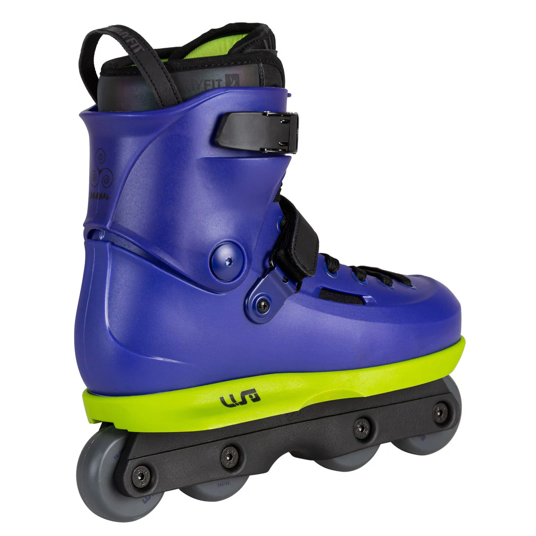 USD Sway Carlos Bernal Skate - Blue/Neon Green - Image 3