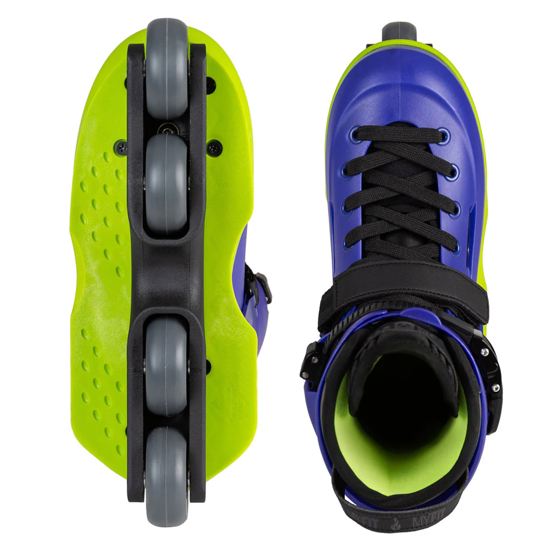 USD Sway Carlos Bernal Skate - Blue/Neon Green - Image 4