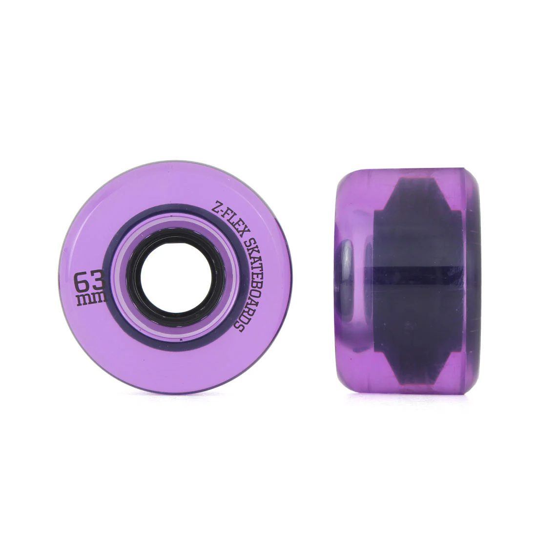 Z-Flex Z-Smooth V2 63mm 4pk - Clear Purple